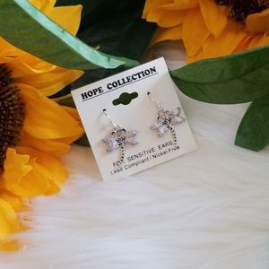 Hope Collection Silver Butterfly Earring